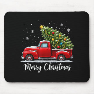 Christmas Merry Christmas Red Truck Tree Men Women Mouse Pad