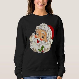 Christmas Merry Christmas Vintage Santa Sweatshirt