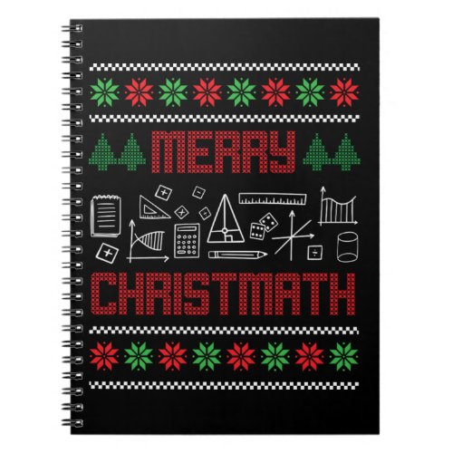 Christmas Merry Christmath Nerd Geeks Teacher Gift Notebook