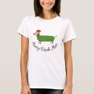 Christmas Merry Dachshund Sausage Dogs T-Shirt
