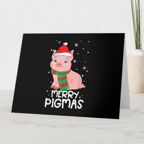 Christmas Merry Pigmas Funny Xmas Pajama Gifts For Card