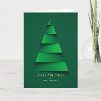 Christmas - Merry X-Mas Tree Grn Card