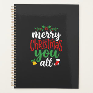 Christmas Merry You All Holiday Typography Planner