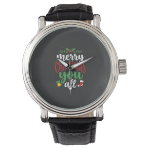 Christmas Merry You All Holiday Typography Watch
