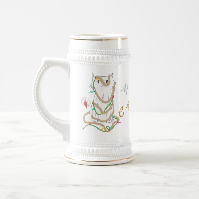 Christmas Mess Beer Stein (Left)