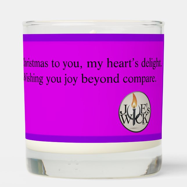 Christmas Message from Daughter To Father Scented Candle (Back)