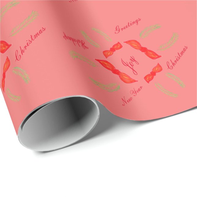 Christmas Message Gift Wrap (Roll Corner)
