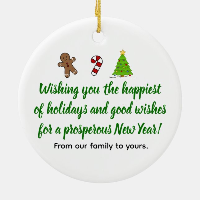 Christmas Message Ornament (Back)