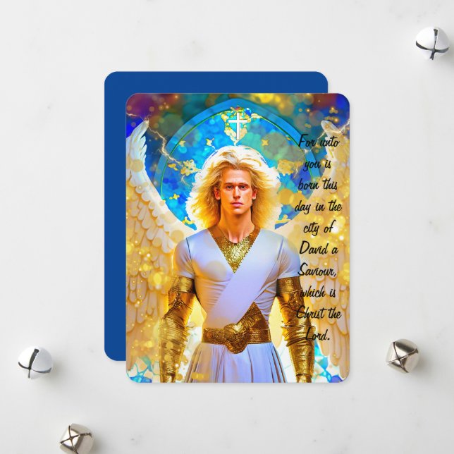 Christmas Messenger Holiday Card (Front/Back In Situ)