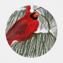 Christmas Metal Circle Ornament