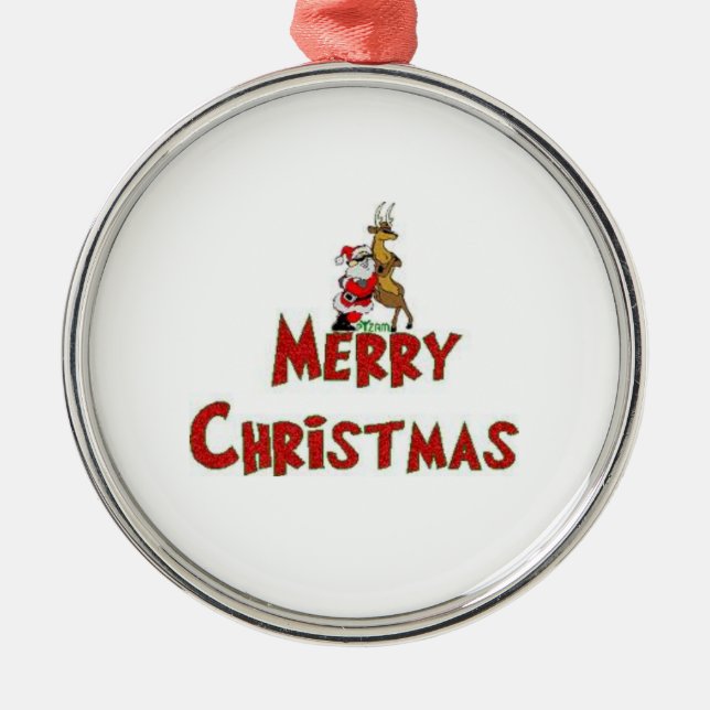 christmas metal ornament (Front)