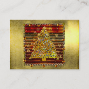 Christmas Metal Tree Business Card