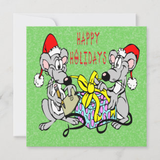 Christmas Mice Christmas Invitation
