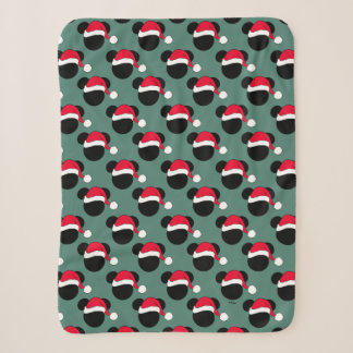 Christmas Mickey Mouse | Santa Icon Sherpa Blanket