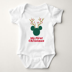 Christmas Mickey My First Christmas Baby Bodysuit