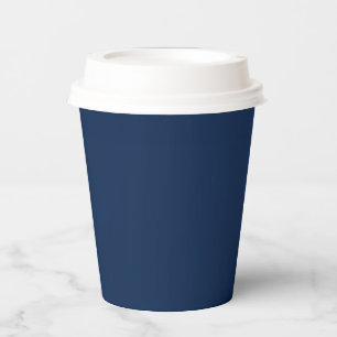 Christmas Midnight Blue navy deep dark saturated W Paper Cups