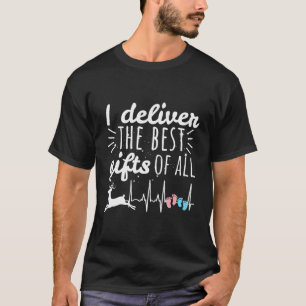 Christmas Midwife Doula Labor Nurse Festive Gift R T-Shirt