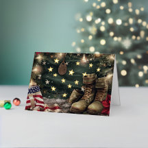 Christmas Military Combat Boots