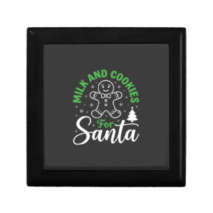 Christmas Milk and Cookies for Santa Gift Box
