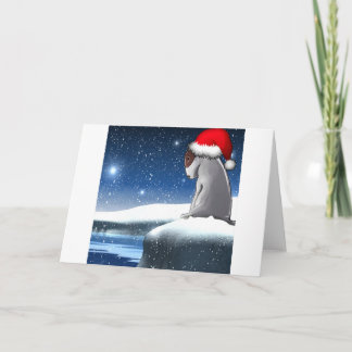 Christmas Milo (The Bull Terrier Puppy) Holiday Card