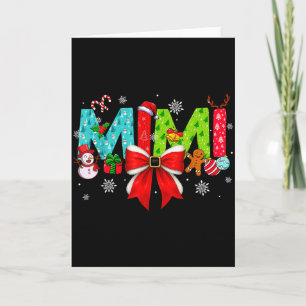 Christmas Mimi Coquette Bow Mimi Christmas  Card