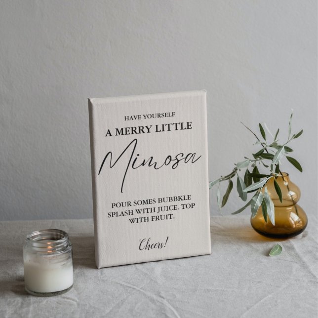 Christmas Mimosa bar Sign Bridal Shower Brunch  (Creator Uploaded)