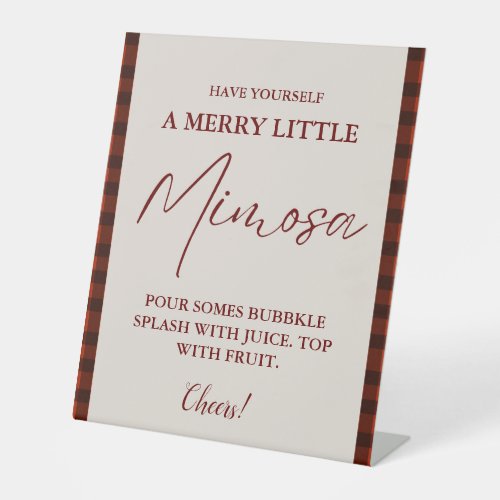 Christmas Mimosa bar Sign Bridal Shower Brunch 