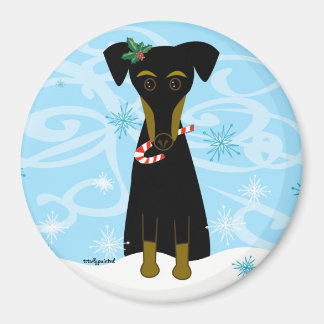 Christmas Min Pin Magnet