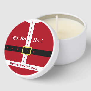 Christmas Mini Candle Favors Funny Santa Design