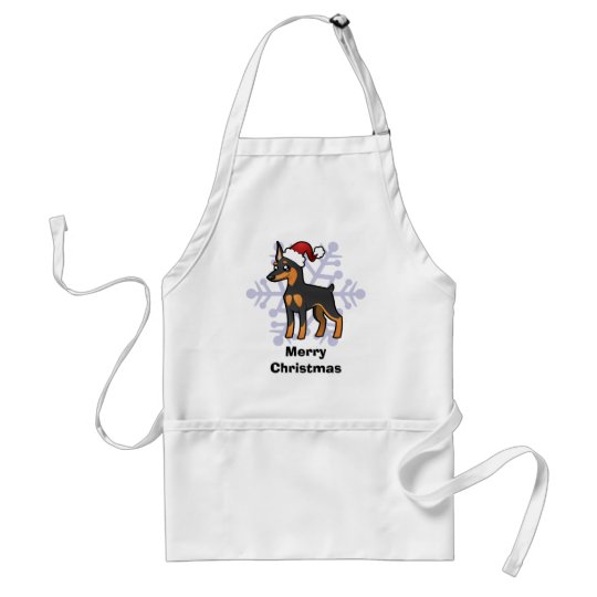 Christmas Miniature Pinscher / Manchester Terrier Adult Apron