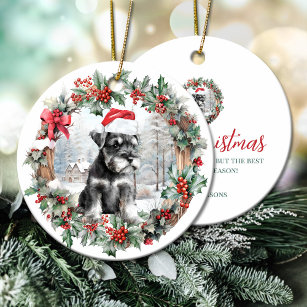 Mini Schnauzer Christmas Ornament - Design Toscano