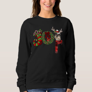 Christmas Miniature Schnauzer Joy Reindeer Xmas Fu Sweatshirt