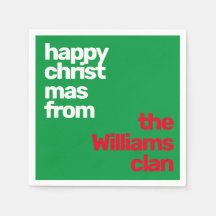 Christmas minimal modern party paper red  n