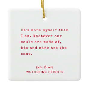 Christmas Minimal typewriter | Personalized text Ceramic Ornament