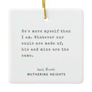 Christmas Minimal typewriter | Personalized text Ceramic Ornament