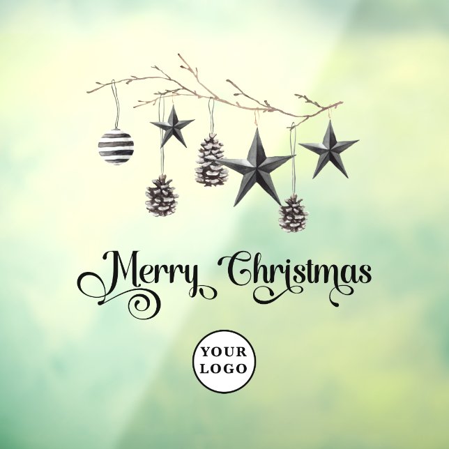 Christmas Minimalist modern Window Cling (Sheet 3)