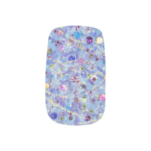 Christmas Minx Nail Art Christmas Tree  (Right Thumb)