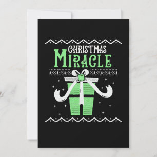 Christmas Miracle Merry Xmas Gift Invitation