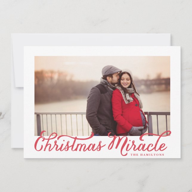 Christmas Miracle photo card (Front)