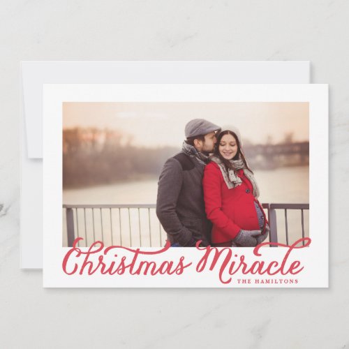 Christmas Miracle photo card