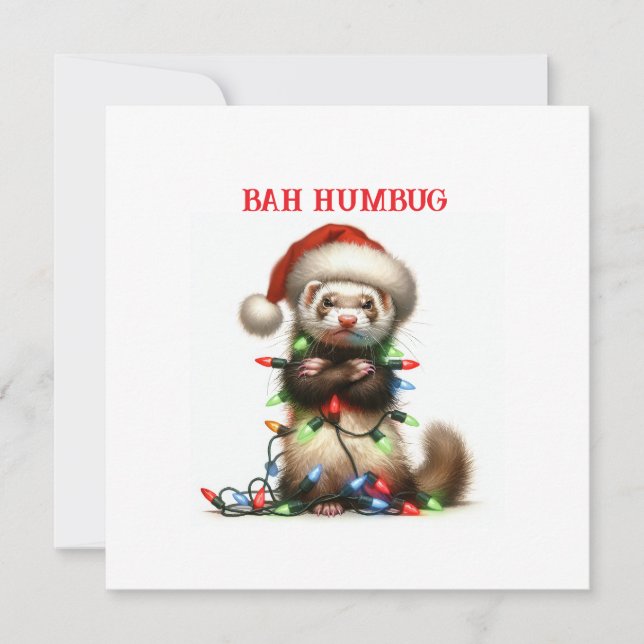 Christmas Mischief Ferret tangled (Front)