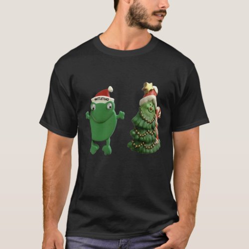 Christmas Mistle Toad  Happy Christmas Tree and Mi T_Shirt