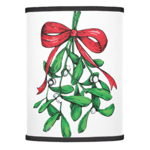 Christmas Mistletoe Below The Belt Funny Xmas Humo Lamp Shade