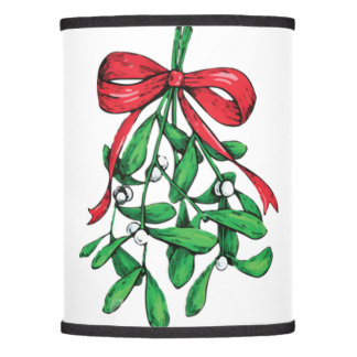 Christmas Mistletoe Below The Belt Funny Xmas Humo Lamp Shade
