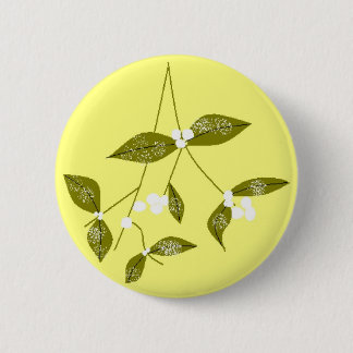 Christmas Mistletoe Button
