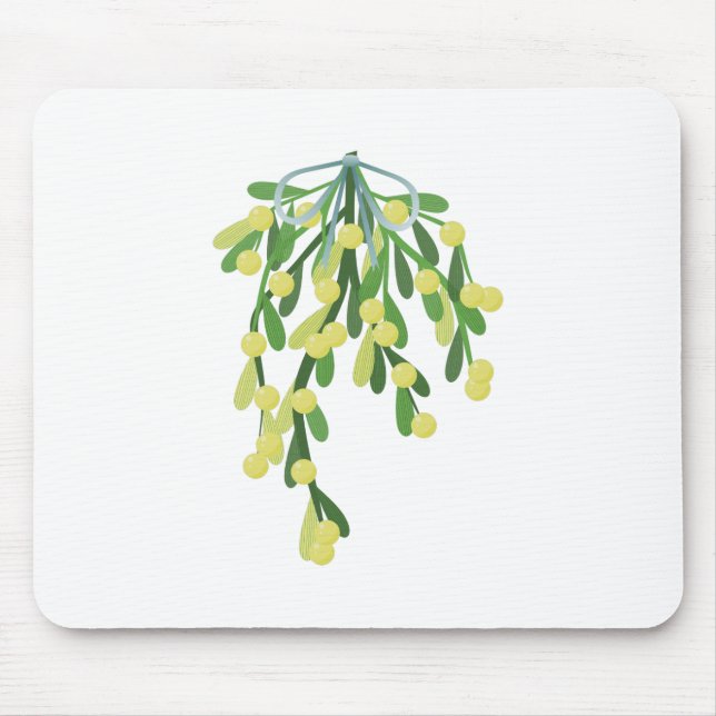 christmas mistletoe mouse pad (Front)