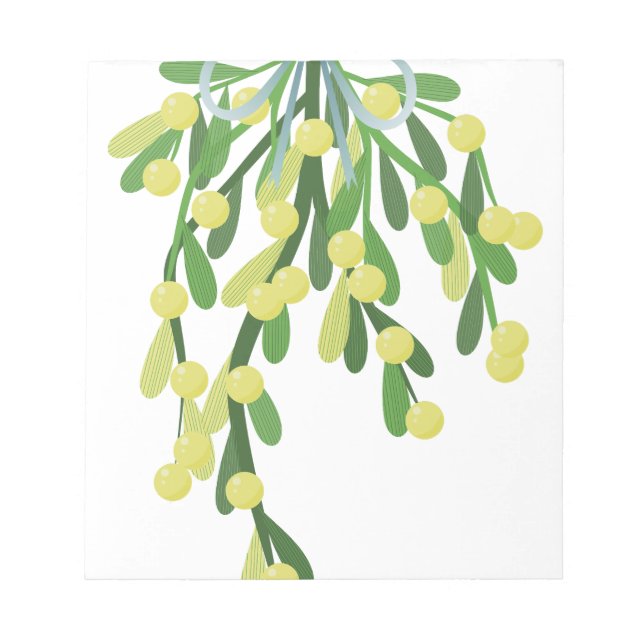 christmas mistletoe notepad (Front)
