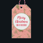 Christmas Mistletoe Romantic Xmas Holiday Love Gift Tags<br><div class="desc">Hope you like this holiday design. Add your own text to the front or back. Check my shop for more matching items like stickers,  mugs,  cards,  wrapping paper as well as other holiday patterns. Thanks for shopping with me! if you'd like something custom let me know!</div>