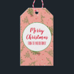 Christmas Mistletoe Romantic Xmas Holiday Love Gift Tags<br><div class="desc">Hope you like this holiday design. Add your own text to the front or back. Check my shop for more matching items like stickers,  mugs,  cards,  wrapping paper as well as other holiday patterns. Thanks for shopping with me! if you'd like something custom let me know!</div>
