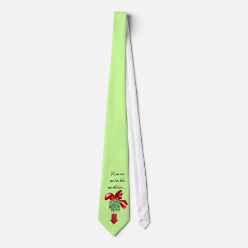 Christmas Mistletoe Tie